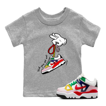 AF 3 Nigo shirtsto match jordans Cartoon Hands sneaker match tees Air Force 3 Low x Nigo Blue Void and Tour Yellow match shoes to clothes SNRT Sneaker Tees Youth Baby Heather Grey 1 tee