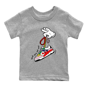 AF 3 Nigo shirtsto match jordans Cartoon Hands sneaker match tees Air Force 3 Low x Nigo Blue Void and Tour Yellow match shoes to clothes SNRT Sneaker Tees Youth Baby Heather Grey 2 tee