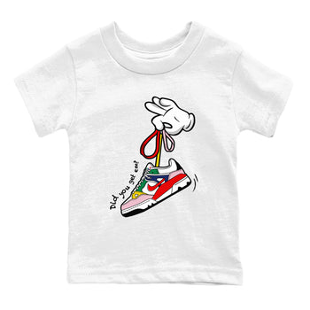 AF 3 Nigo shirtsto match jordans Cartoon Hands sneaker match tees Air Force 3 Low x Nigo Blue Void and Tour Yellow match shoes to clothes SNRT Sneaker Tees Youth Baby White 2 tee