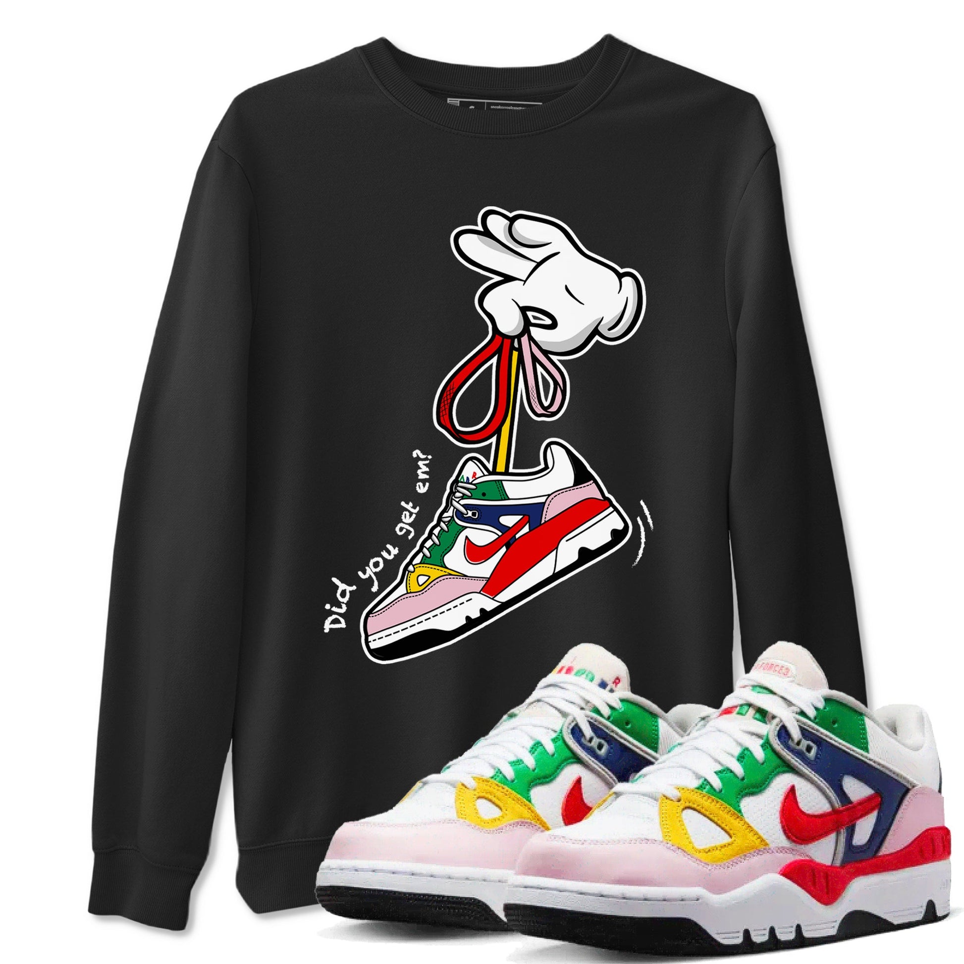 AF 3 Nigo shirtsto match jordans Cartoon Hands sneaker match tees Air Force 3 Low x Nigo Blue Void and Tour Yellow match shoes to clothes SNRT Sneaker Tees unisex cotton Black 1 shirts