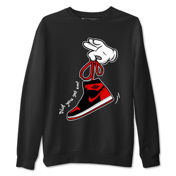 1s '85 Bred shirts to match jordans Cartoon Hands best t shirts to wear with jordans Air Jordan 1 Retro HIgh OG '85 Bred match shoes to clothes SNRT Sneaker Tees unisex cotton Black 2 shirts