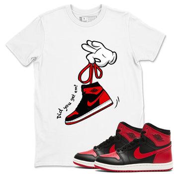 1s '85 Bred shirts to match jordans Cartoon Hands best t shirts to wear with jordans Air Jordan 1 Retro HIgh OG '85 Bred match shoes to clothes SNRT Sneaker Tees unisex cotton White 1 shirts