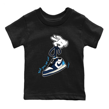 1s Obsidian shirts to match jordans Cartoon Hands sneaker match tees Air Jordan 1 Low OG Obsidian match shoes to clothes SNRT Sneaker Tees Youth Baby Black 2 tee