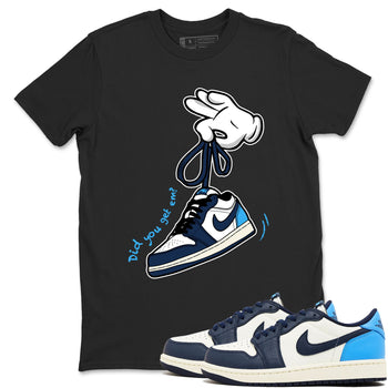1s Obsidian shirts to match jordans Cartoon Hands sneaker match tees Air Jordan 1 Low OG Obsidian match shoes to clothes SNRT Sneaker Tees unisex cotton Black 1 shirts