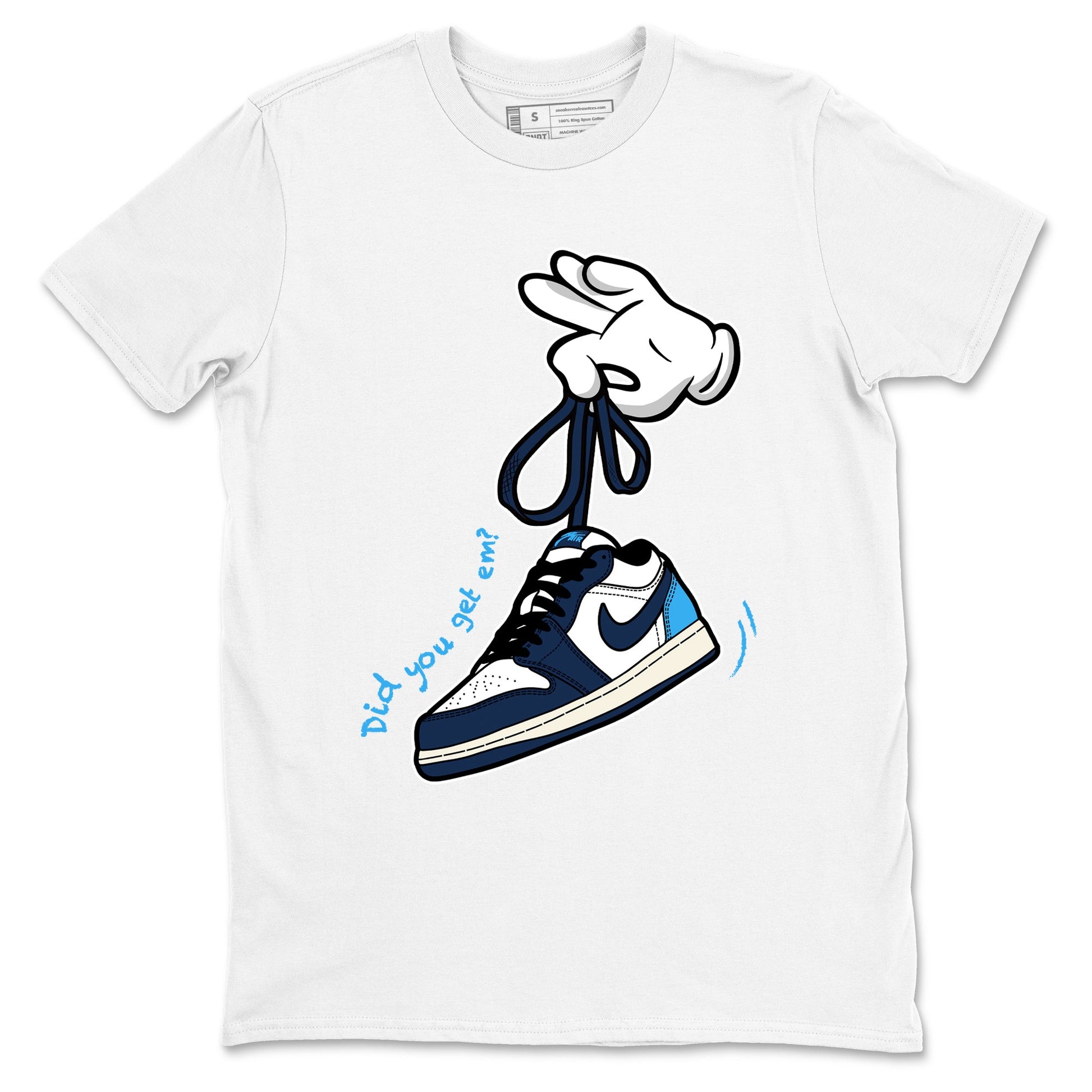 1s Obsidian shirts to match jordans Cartoon Hands sneaker match tees Air Jordan 1 Low OG Obsidian match shoes to clothes SNRT Sneaker Tees unisex cotton Heather Grey 2 shirts