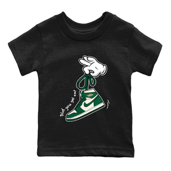 Sneaker Threads – Sneaker Tees To Match Air Jordan 1 Pro Green – Cartoon Hands Youth Graphic Tee Black 2. Perfect for Jordan releases 2025 colorways.