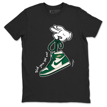 Sneaker Threads – Sneaker Tees To Match Air Jordan 1 Pro Green – Cartoon Hands Graphic Tee Black 2. Perfect for Jordan releases 2025 colorways.