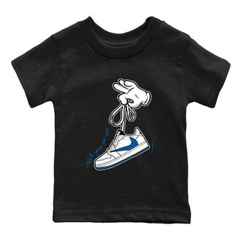 Sneaker match tees – Sneaker Tees To Match Air Jordan 1 Travis Scott Fragment Shoes – Cartoon Hands Kids T-Shirt Black 2