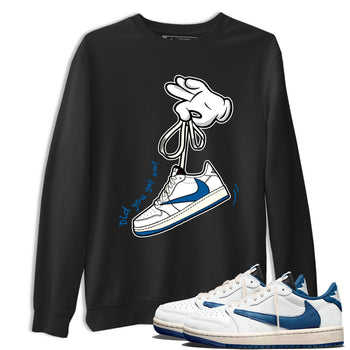 Sneaker match tees – Sneaker Tees To Match Air Jordan 1 Travis Scott Fragment Shoes – Cartoon Hands Tee Black 1
