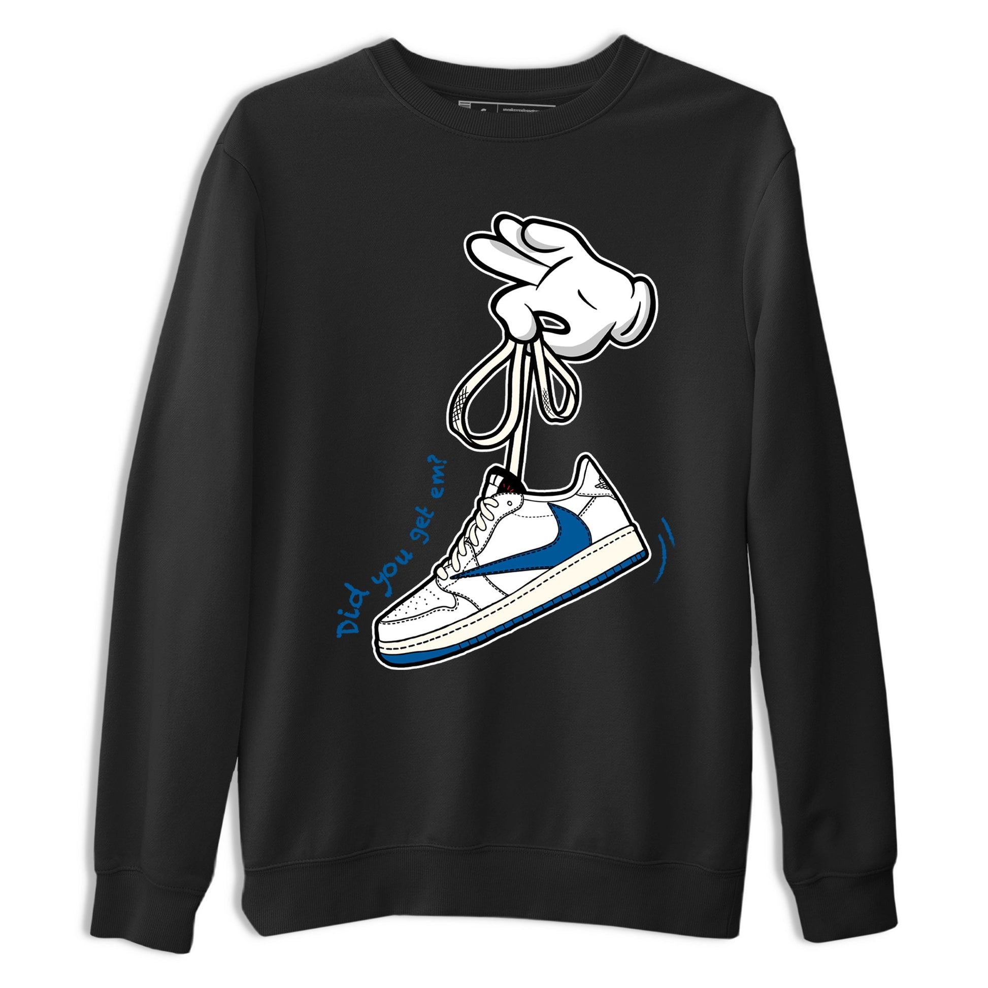 Sneaker match tees – Sneaker Tees To Match Air Jordan 1 Travis Scott Fragment Shoes – Cartoon Hands Tee Black 2