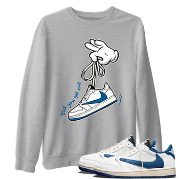 Sneaker match tees – Sneaker Tees To Match Air Jordan 1 Travis Scott Fragment Shoes – Cartoon Hands Tee Heather Grey 1
