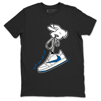 Sneaker match tees – Sneaker Tees To Match Air Jordan 1 Travis Scott Fragment Shoes – Cartoon Hands Tee Black 2