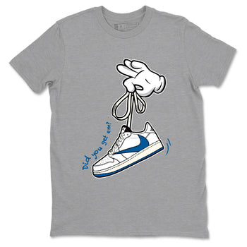 Sneaker match tees – Sneaker Tees To Match Air Jordan 1 Travis Scott Fragment Shoes – Cartoon Hands Tee Heather Grey 2