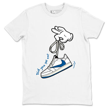 Sneaker match tees – Sneaker Tees To Match Air Jordan 1 Travis Scott Fragment Shoes – Cartoon Hands Tee White 2