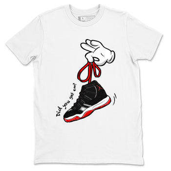 11s Bred Velvet shirts to match jordans Cartoon Hands sneaker match tees Air Jordan 11 Retro Bred Velvet match shoes to clothes SNRT Sneaker Tees unisex cotton White 2 shirts