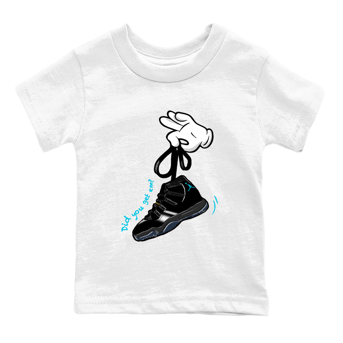 Sneaker Threads – Sneaker Tees To Match Air Jordan 11 Retro Gamma – Cartoon Hands Youth Graphic Tee White 2. Perfect for Jordan releases 2025 colorways.