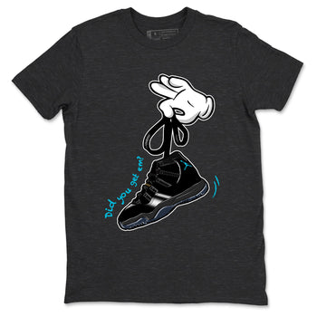 Sneaker Threads – Sneaker Tees To Match Air Jordan 11 Retro Gamma – Cartoon Hands Graphic Tee Charcoal Heather 2. Perfect for Jordan releases 2025 colorways.