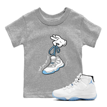 AJ11 Retro Legend Blue shirts to match jordans Cartoon Hands best t shirts to wear with jordans 11s Legend Blue match shoes to clothes SNRT Sneaker Tees Youth Baby Heather Grey 1 tee
