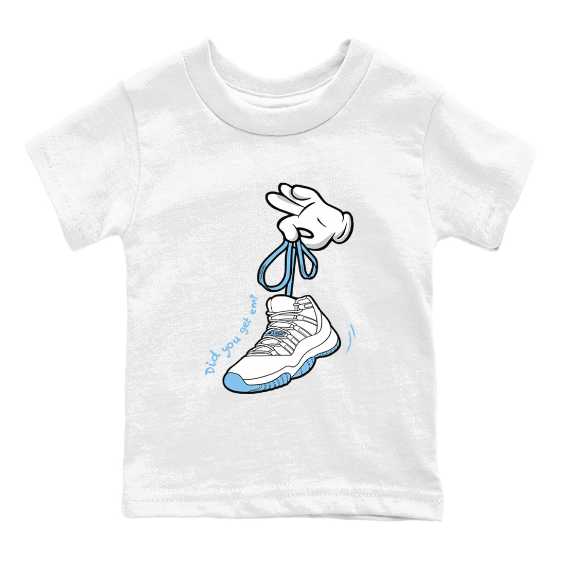 AJ11 Retro Legend Blue shirts to match jordans Cartoon Hands best t shirts to wear with jordans 11s Legend Blue match shoes to clothes SNRT Sneaker Tees Youth Baby White 2 tee