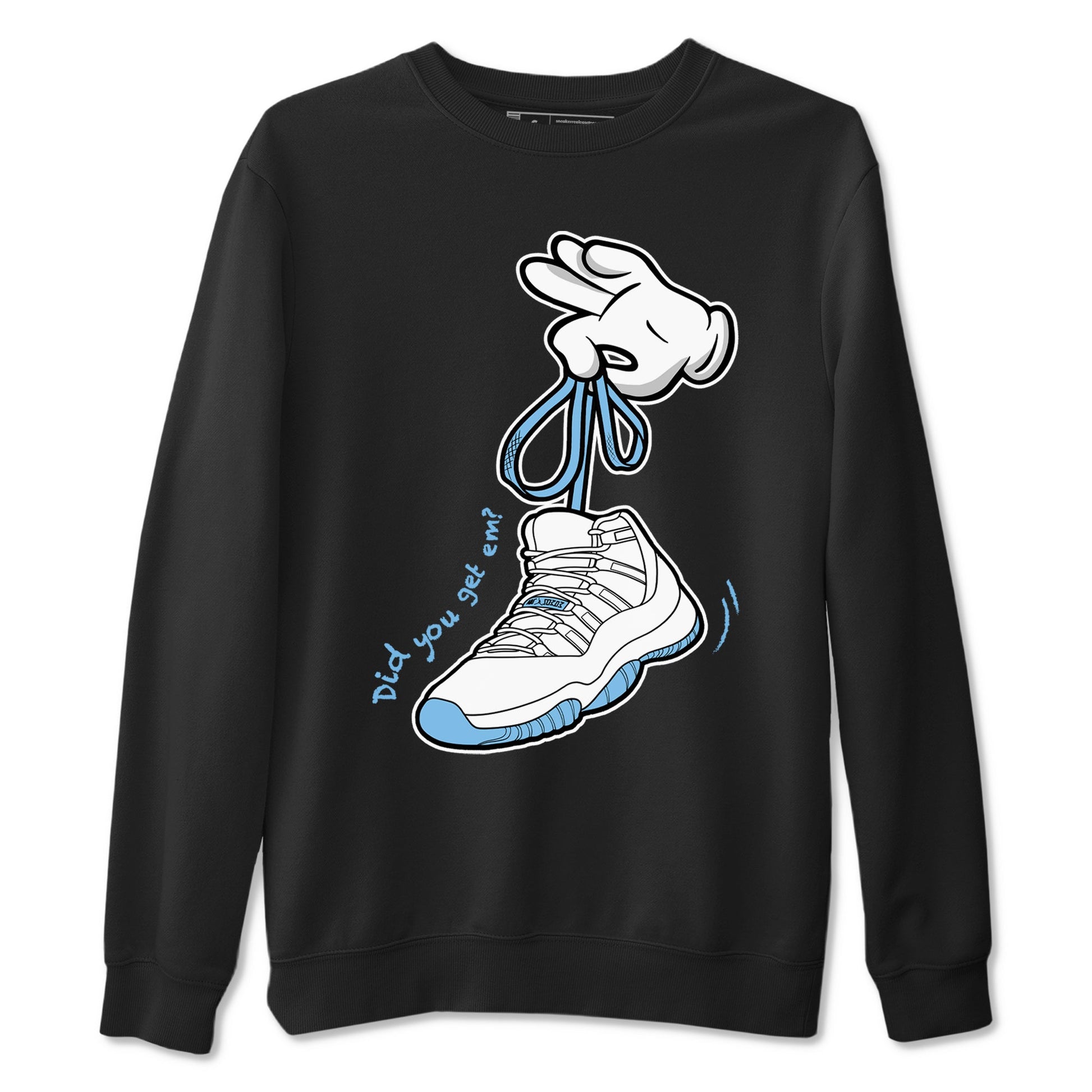AJ11 Retro Legend Blue shirts to match jordans Cartoon Hands best t shirts to wear with jordans 11s Legend Blue match shoes to clothes SNRT Sneaker Tees unisex cotton Black 2 shirts