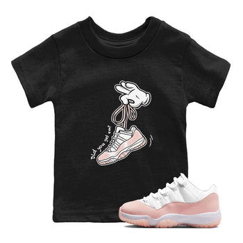 11s Legend Pink shirts to match jordans Cartoon Hands sneaker match tees Air Jordan 11 Legend Pink SNRT Sneaker Tees streetwear brand Baby and Youth Black 1 cotton tee