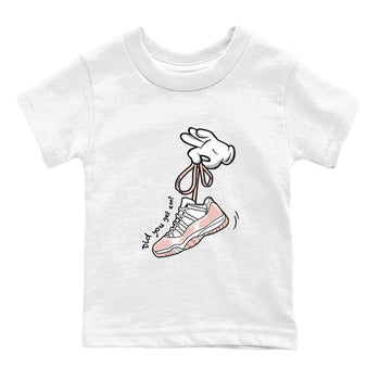 11s Legend Pink shirts to match jordans Cartoon Hands sneaker match tees Air Jordan 11 Legend Pink SNRT Sneaker Tees streetwear brand Baby and Youth White 2 cotton tee