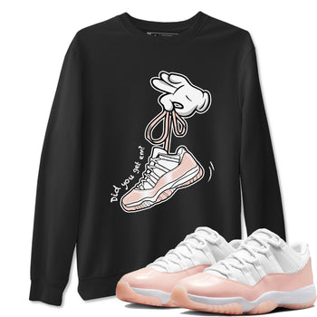 11s Legend Pink shirts to match jordans Cartoon Hands sneaker match tees Air Jordan 11 Legend Pink SNRT Sneaker Tees streetwear brand Black 1 unisex cotton tee