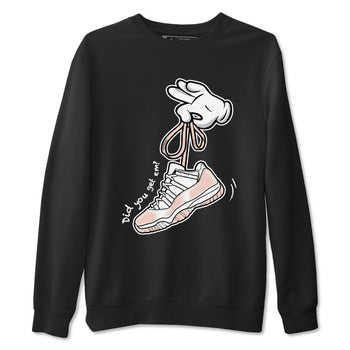 11s Legend Pink shirts to match jordans Cartoon Hands sneaker match tees Air Jordan 11 Legend Pink SNRT Sneaker Tees streetwear brand Black 2 unisex cotton tee