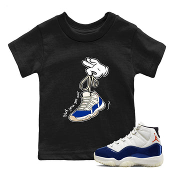 Sneaker Threads – Sneaker Tees To Match Air Jordan 11 Rare Air – Cartoon Hands Youth Graphic Tee Black 1. Perfect for Jordan releases 2025 colorways.
