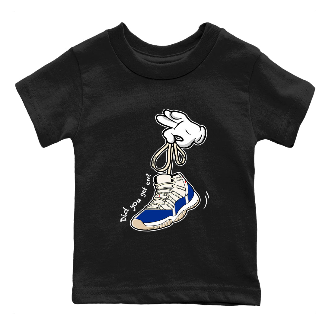 Sneaker Threads – Sneaker Tees To Match Air Jordan 11 Rare Air – Cartoon Hands Youth Graphic Tee Black 2. Perfect for Jordan releases 2025 colorways.