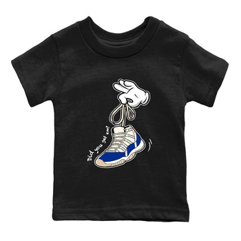 Sneaker Threads – Sneaker Tees To Match Air Jordan 11 Rare Air – Cartoon Hands Youth Graphic Tee Black 2. Perfect for Jordan releases 2025 colorways.