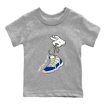Sneaker Threads – Sneaker Tees To Match Air Jordan 11 Rare Air – Cartoon Hands Youth Graphic Tee Heather Grey 2. Perfect for Jordan releases 2025 colorways.