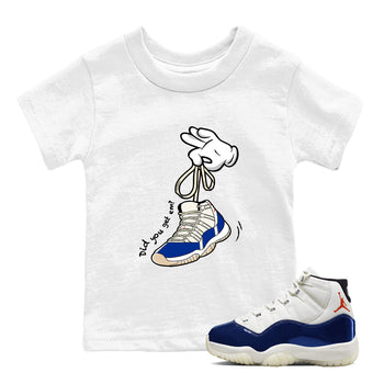 Sneaker Threads – Sneaker Tees To Match Air Jordan 11 Rare Air – Cartoon Hands Youth Graphic Tee White 1. Perfect for Jordan releases 2025 colorways.