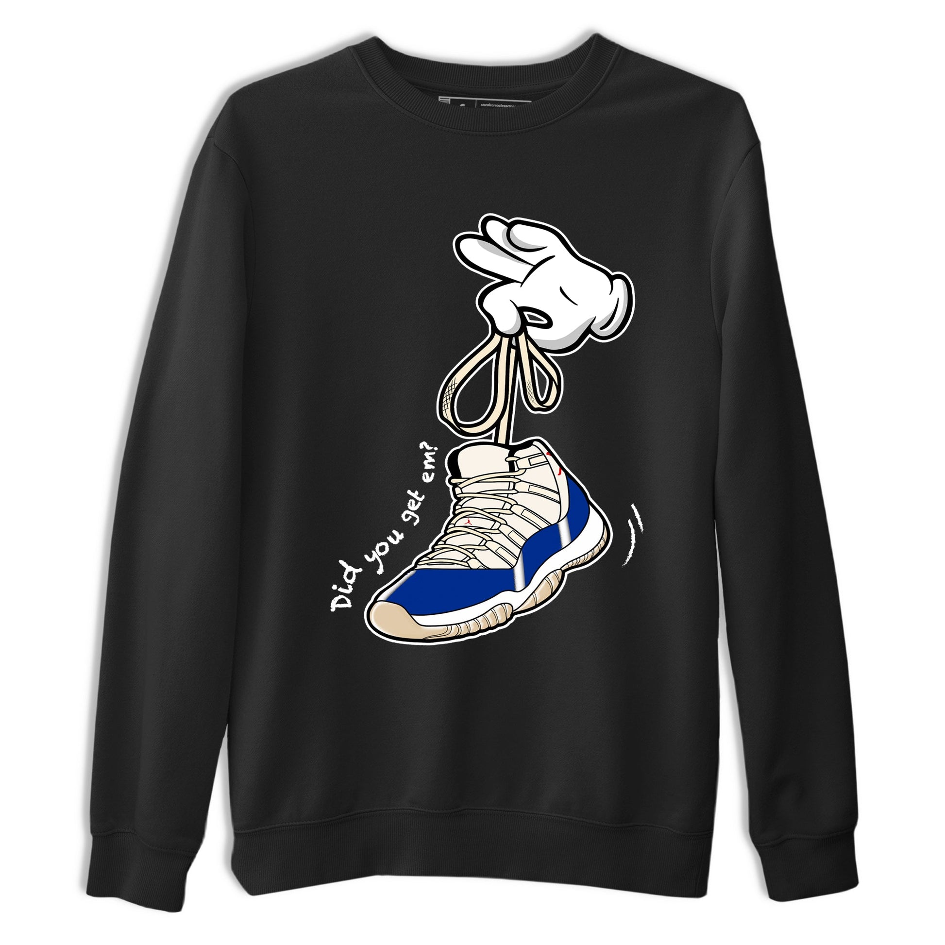 Sneaker Threads – Sneaker Tees To Match Air Jordan 11 Rare Air – Cartoon Hands Graphic Tee Black 2. Perfect for Jordan releases 2025 colorways.