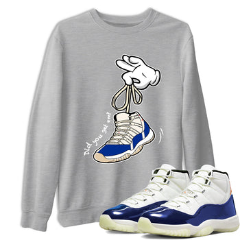 Sneaker Threads – Sneaker Tees To Match Air Jordan 11 Rare Air – Cartoon Hands Graphic Tee Heather Grey 1. Perfect for Jordan releases 2025 colorways.