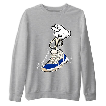 Sneaker Threads – Sneaker Tees To Match Air Jordan 11 Rare Air – Cartoon Hands Graphic Tee Heather Grey 2. Perfect for Jordan releases 2025 colorways.