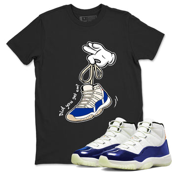 Sneaker Threads – Sneaker Tees To Match Air Jordan 11 Rare Air – Cartoon Hands Graphic Tee Black 1. Perfect for Jordan releases 2025 colorways.