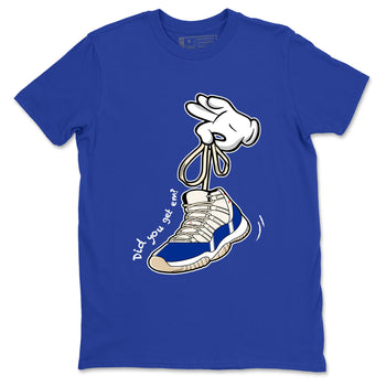 Sneaker Threads – Sneaker Tees To Match Air Jordan 11 Rare Air – Cartoon Hands Graphic Tee Royal Blue 2. Perfect for Jordan releases 2025 colorways.