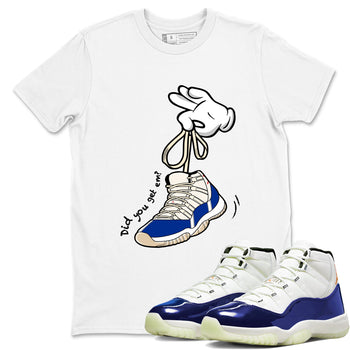 Sneaker Threads – Sneaker Tees To Match Air Jordan 11 Rare Air – Cartoon Hands Graphic Tee White 1. Perfect for Jordan releases 2025 colorways.