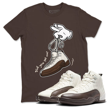 AJ12 Baroque Brown shirts to match jordans Cartoon Hands best t shirts to wear with jordans SoleFly x Jordan 12 Baroque Brown match shoes to clothes SNRT Sneaker Tees unisex cotton Dark Chocolate 1 shirts