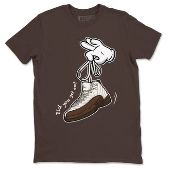 AJ12 Baroque Brown shirts to match jordans Cartoon Hands best t shirts to wear with jordans SoleFly x Jordan 12 Baroque Brown match shoes to clothes SNRT Sneaker Tees unisex cotton Dark Chocolate 2 shirts