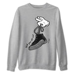 12 Black Wolf Grey Shirts To Match Jordans Cartoon Hands Sneaker Shirts Air Jordan 12 Retro Black Wolf Grey SNRT Sneaker Release Tees Unisex Cotton Crew Neck Heather Grey 2 crew neck shirts