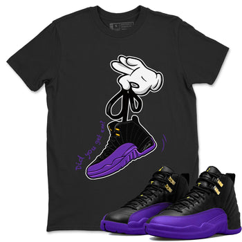 Cartoon Hands Unisex Tops - Air Jordan 12 Field Purple - SNRT Sneaker Tee