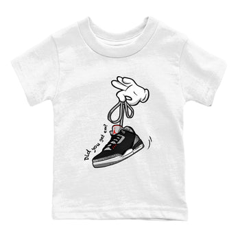 3s Black Cement shirts to match jordans Cartoon Hands sneaker match tees Air Jordan 3 Retro OG Black Cement match shoes to clothes SNRT Sneaker Tees Youth Baby White 2 tee