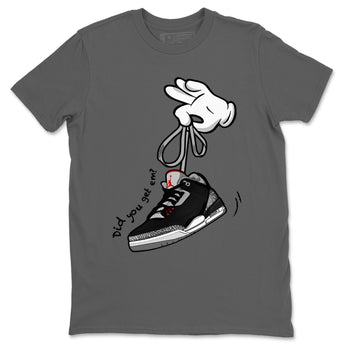 3s Black Cement shirts to match jordans Cartoon Hands sneaker match tees Air Jordan 3 Retro OG Black Cement match shoes to clothes SNRT Sneaker Tees unisex cotton Cool Grey 2 shirts