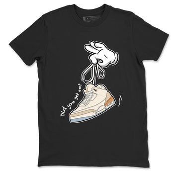 Best Christmas gifts for sneakerheads  – Sneaker Tees To Match Air Jordan 3 Champagne and Oysters Sneakers – Cartoon Hands Graphic Tee Black 2