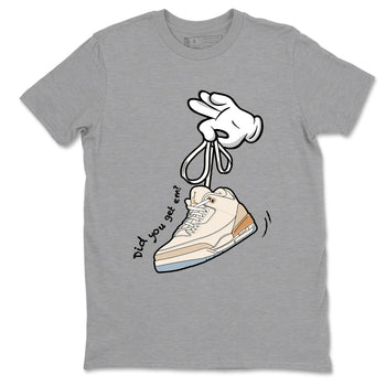 Best Christmas gifts for sneakerheads  – Sneaker Tees To Match Air Jordan 3 Champagne and Oysters Sneakers – Cartoon Hands Graphic Tee Heather Grey 2