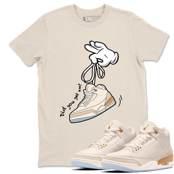 Best Christmas gifts for sneakerheads  – Sneaker Tees To Match Air Jordan 3 Champagne and Oysters Sneakers – Cartoon Hands Graphic Tee Natural 1