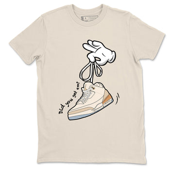 Best Christmas gifts for sneakerheads  – Sneaker Tees To Match Air Jordan 3 Champagne and Oysters Sneakers – Cartoon Hands Graphic Tee Natural 2