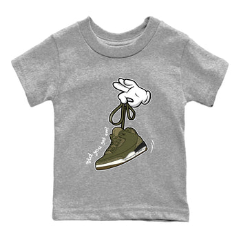 Sneaker Threads – Sneaker Threads To Match Air Jordan 3 Family Affair Shoes – Cartoon Hands Kids T-Shirt Heather Grey 2
